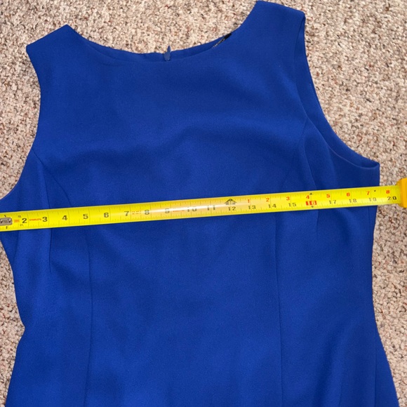 Ursula of Switzerland Vintage Dress Jacket Sequins 14 Royal Blue Wedding - Picture 9 of 11